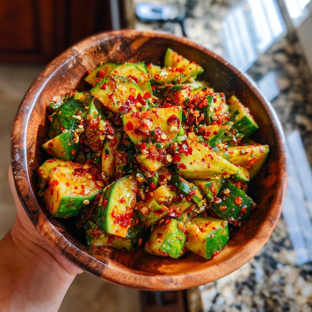 Scharfer Gurken-Kimchi-Salat
