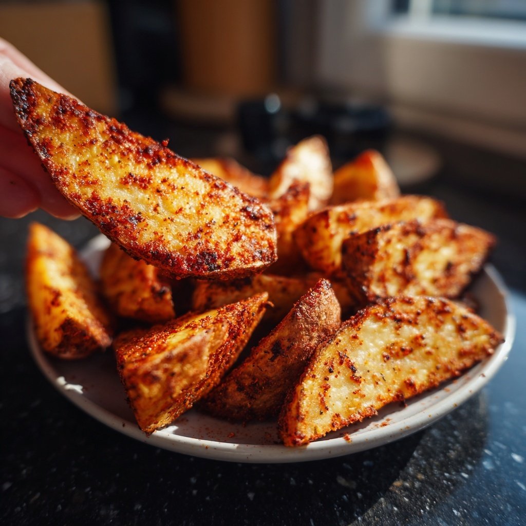 Knusprige Süßkartoffelwedges im Airfryer