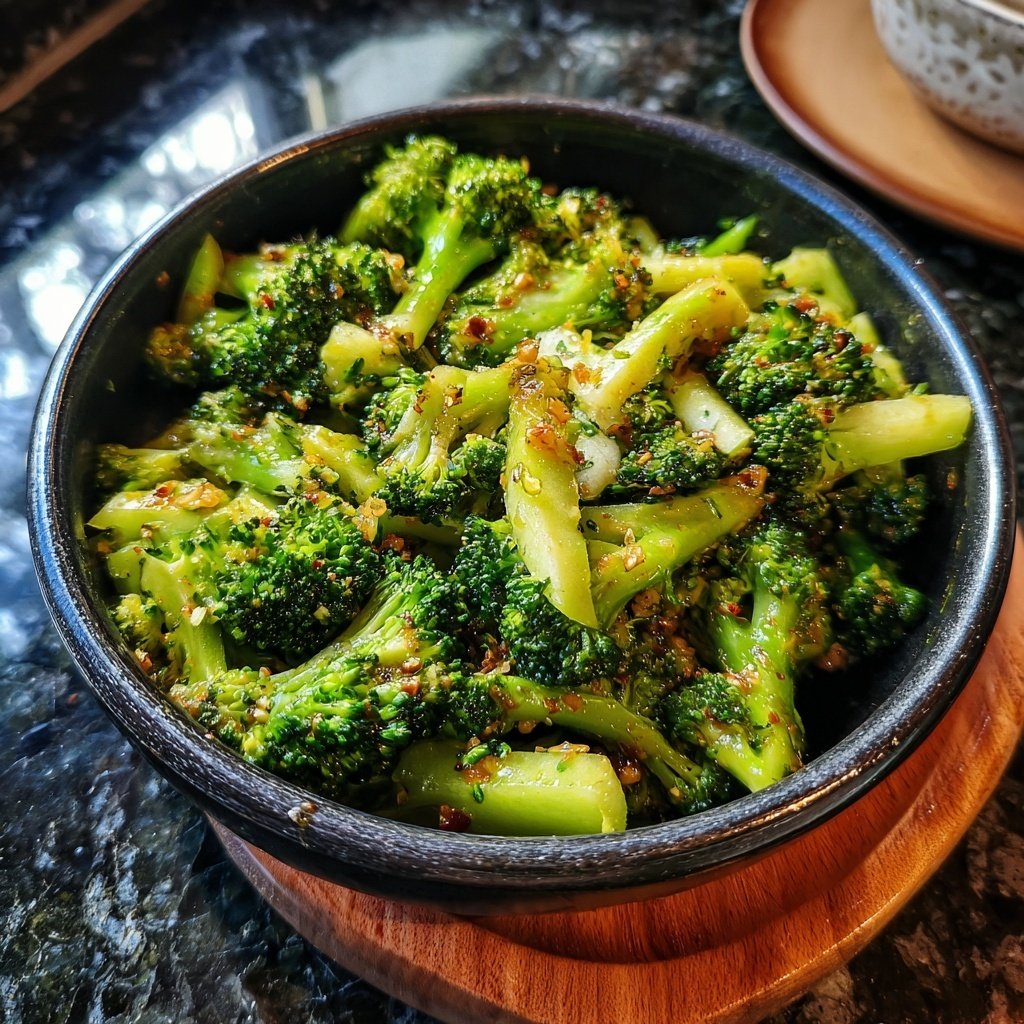 Brokkoli mit süßem Apfel-Dressing