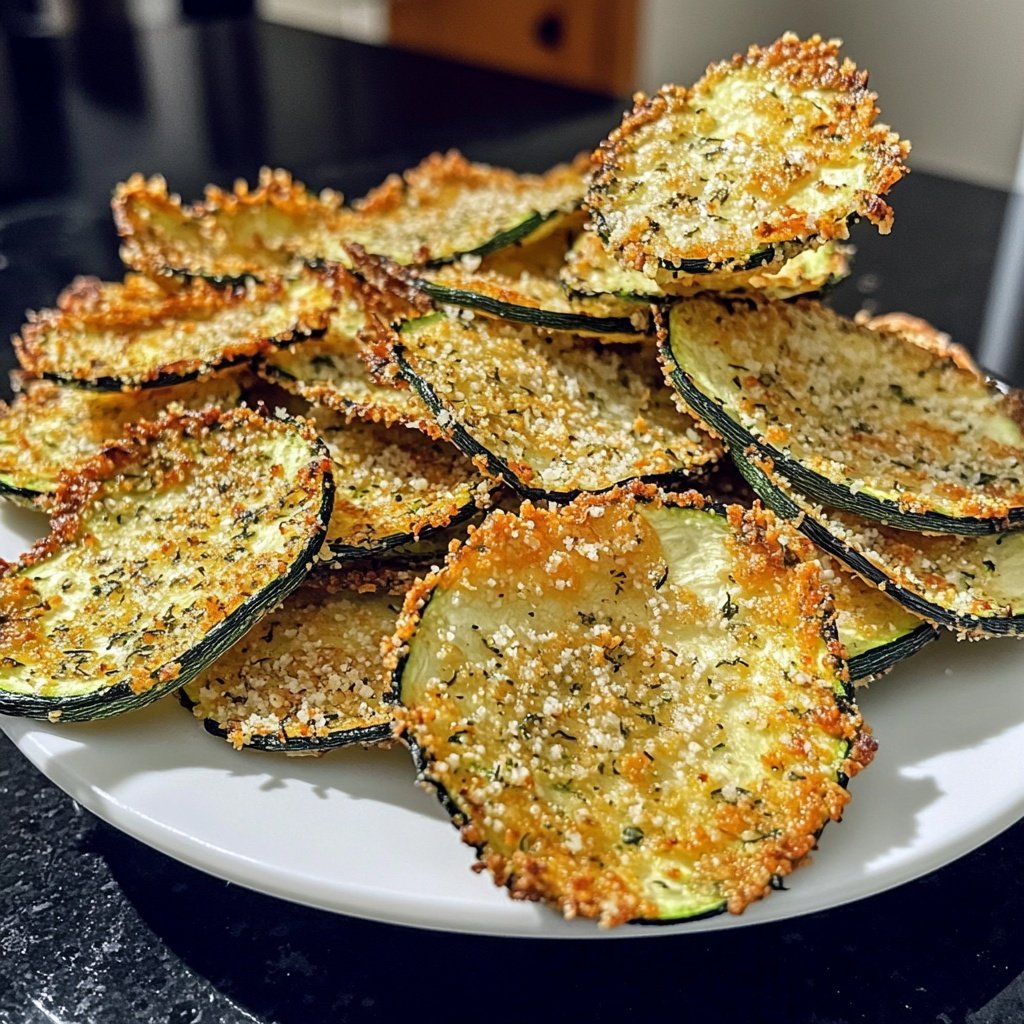 Frittierte Zucchini Parmesan Chips