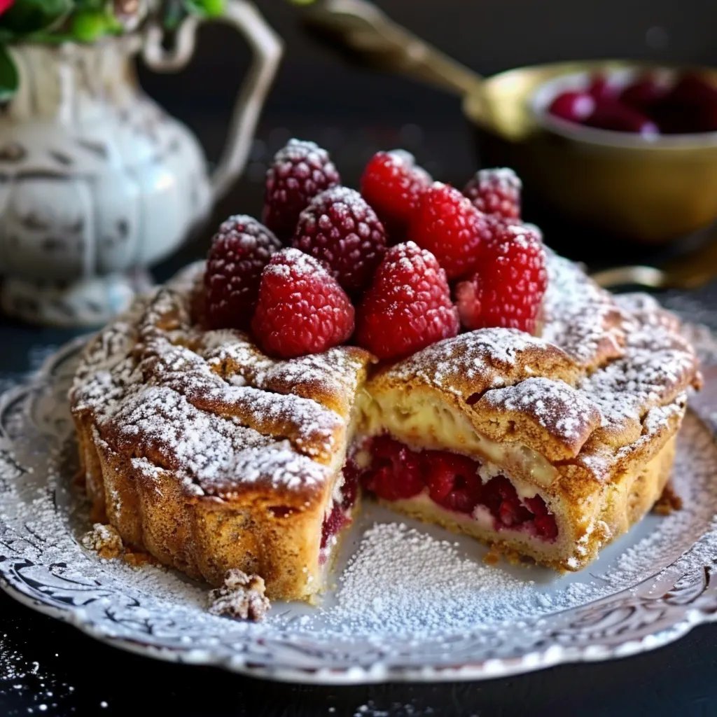 Nussiger Zimtkuchen mit Pflaumenfüllung