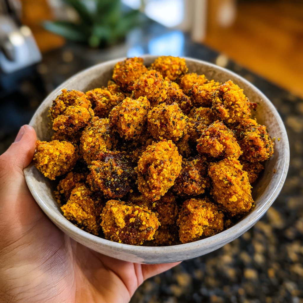 Knusprig geröstete Kichererbsen würzig