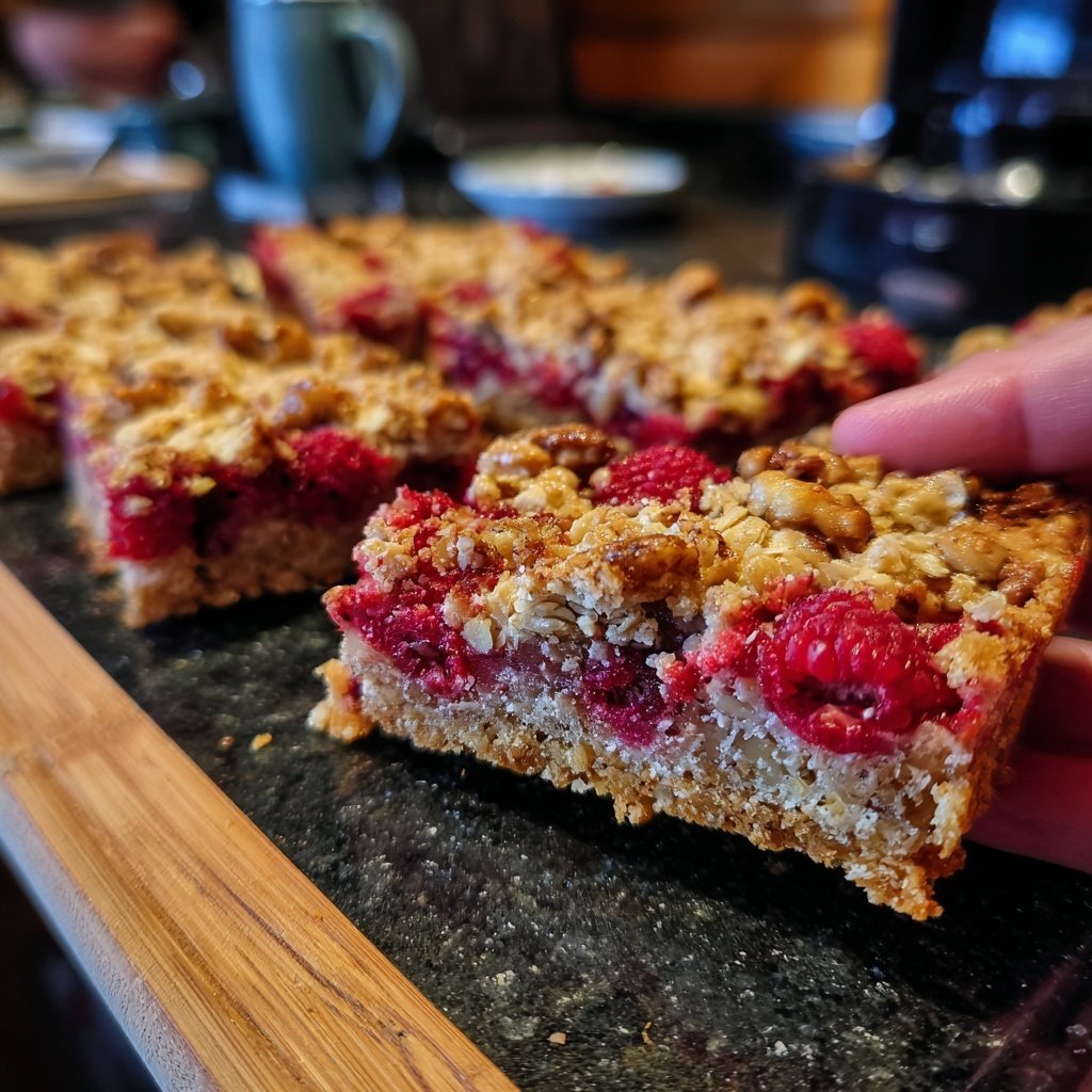 Nussige Hafer- und Beeren-Riegel