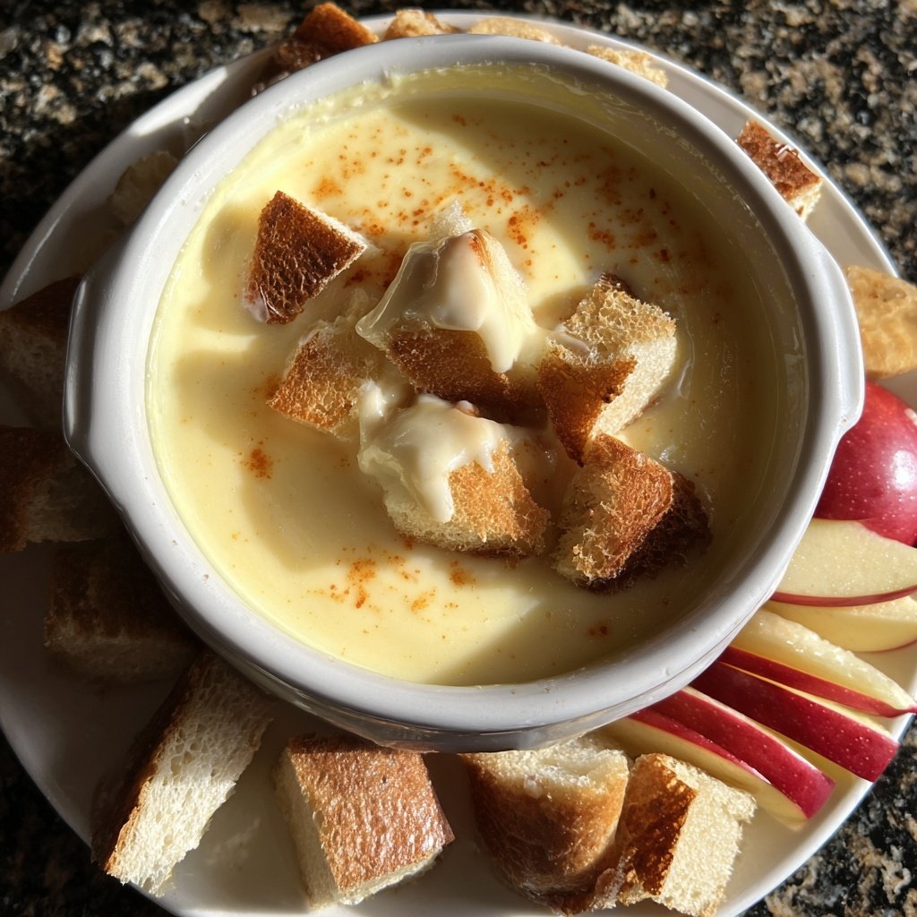 Fondue Beilage Trauben und Apfelscheiben