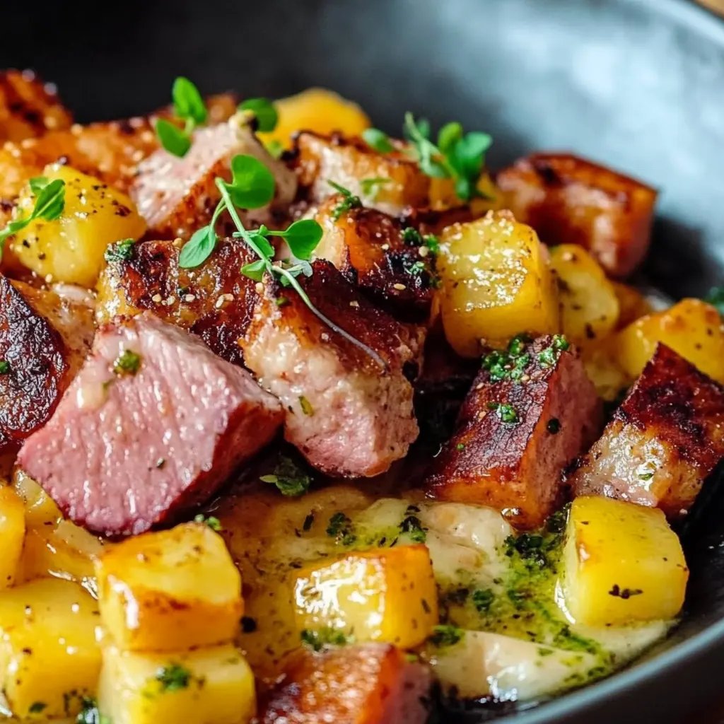 Kartoffel-Leberkäse-Pfanne