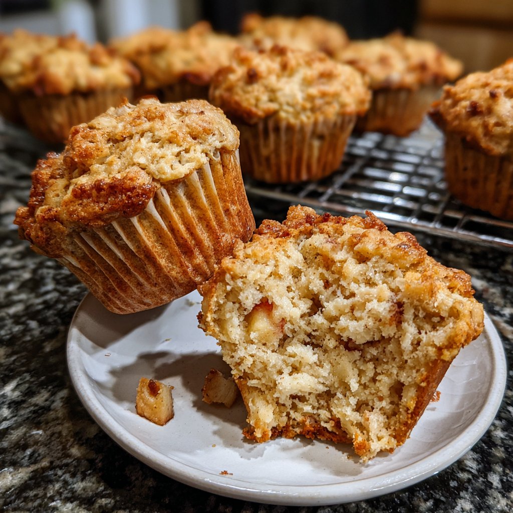 Apfel-Zimt-Hafer-Muffins