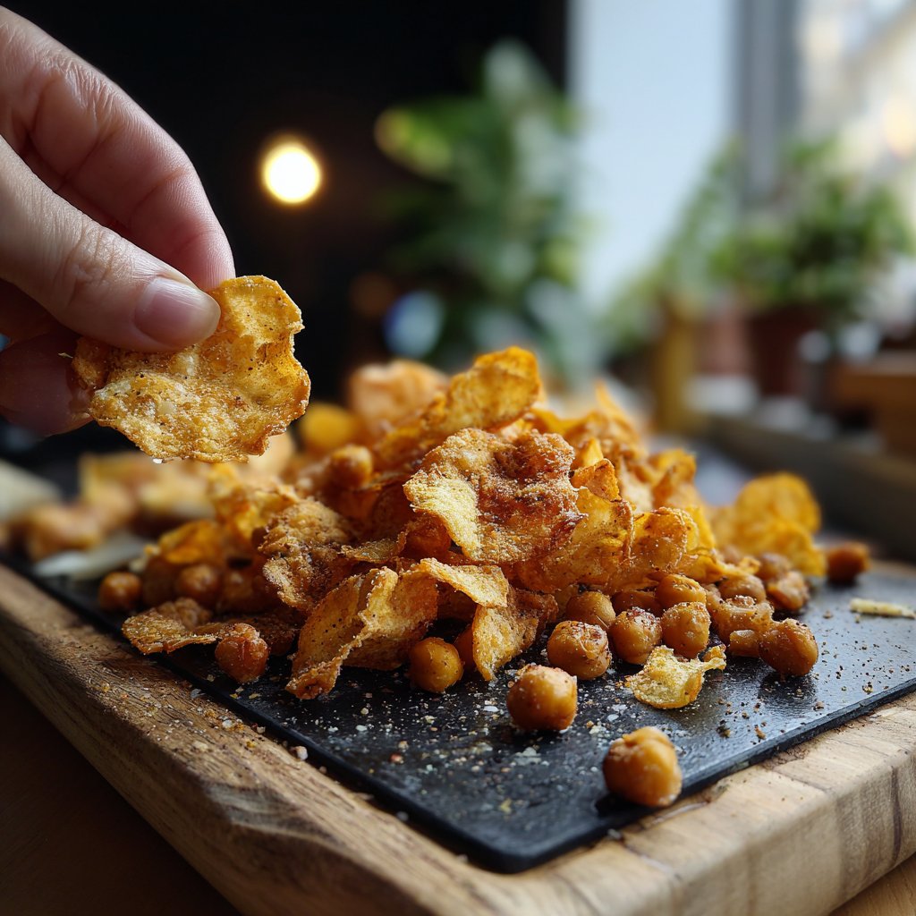 Knusprige Kichererbsen-Chips