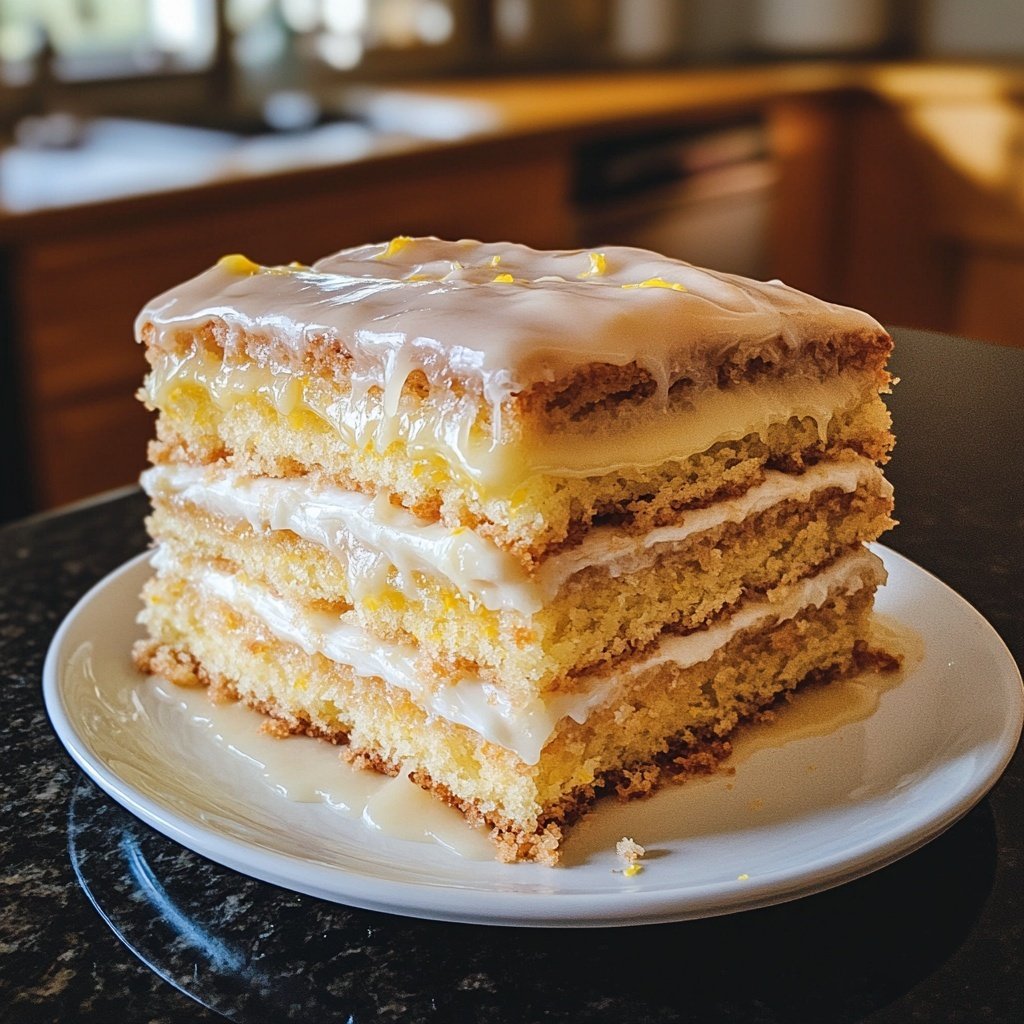 Meyer Zitronen Schachbrett Kuchen