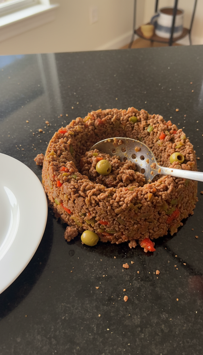 Picadillo mit herzhaften Beilagen