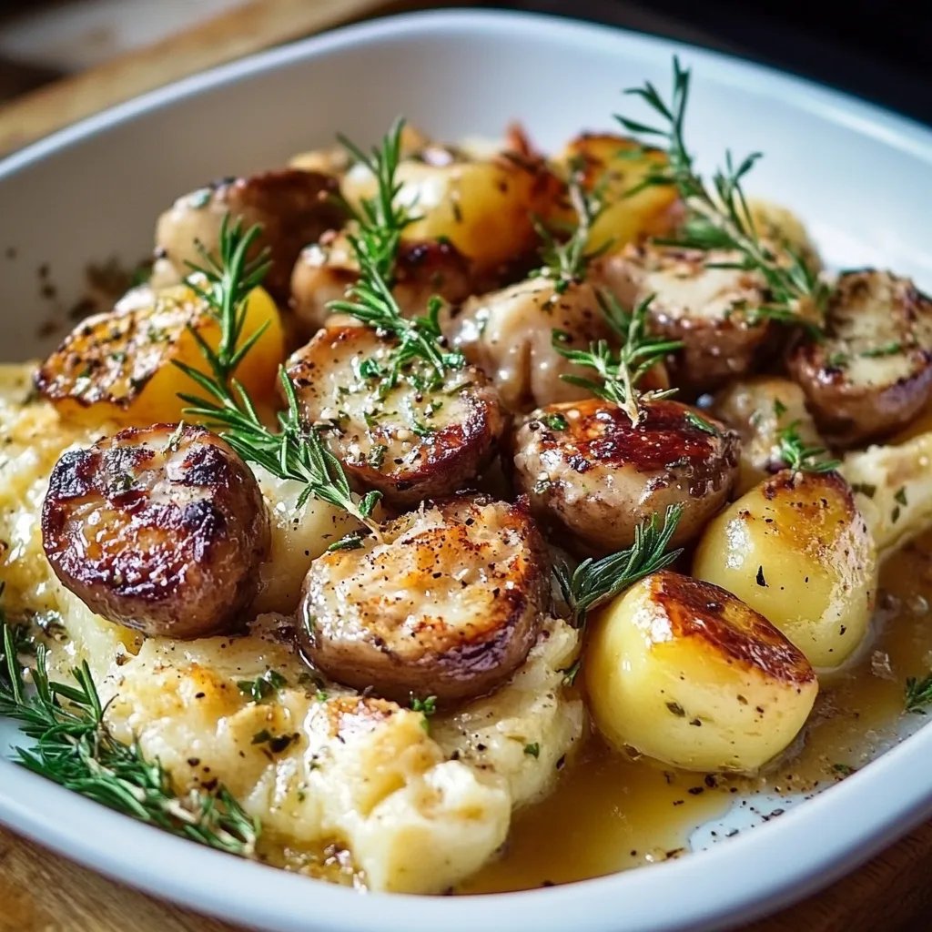 Hähnchen-Rosmarinkartoffel-Blech Pfanne