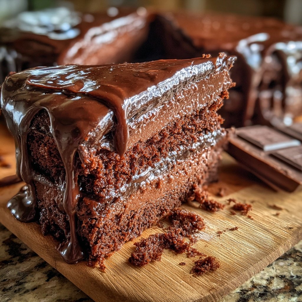 Steinbock Dunkle Schoko Torte