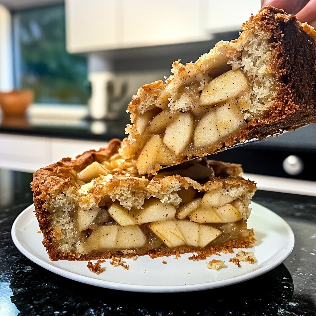 Saisonal-Festlicher Bratapfelkuchen mit Marzipan