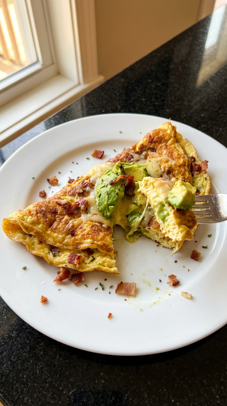 Keto Avocado Speck Omelett
