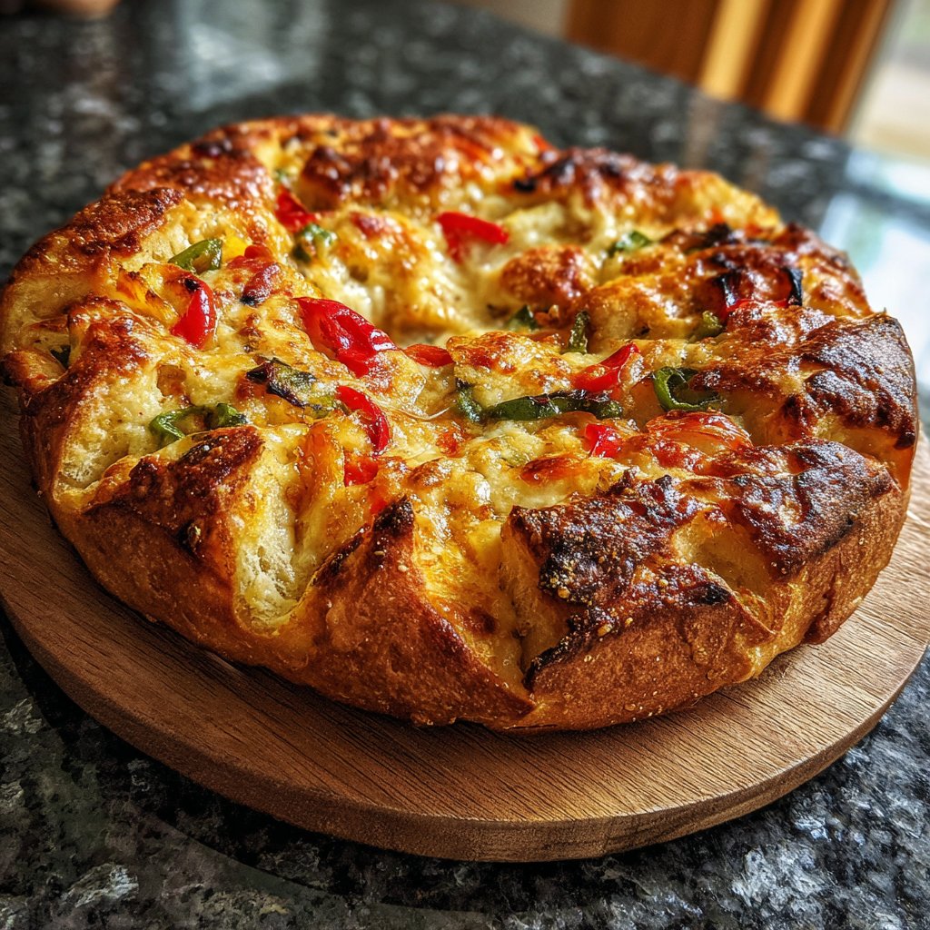 Käse Gemüse Fladenbrot