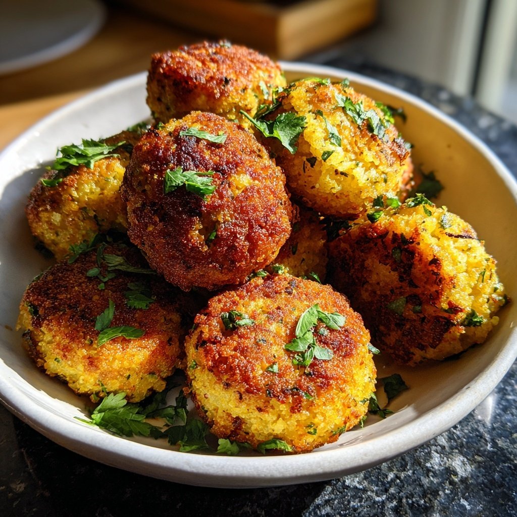 Currykohlrabi-Reisbällchen