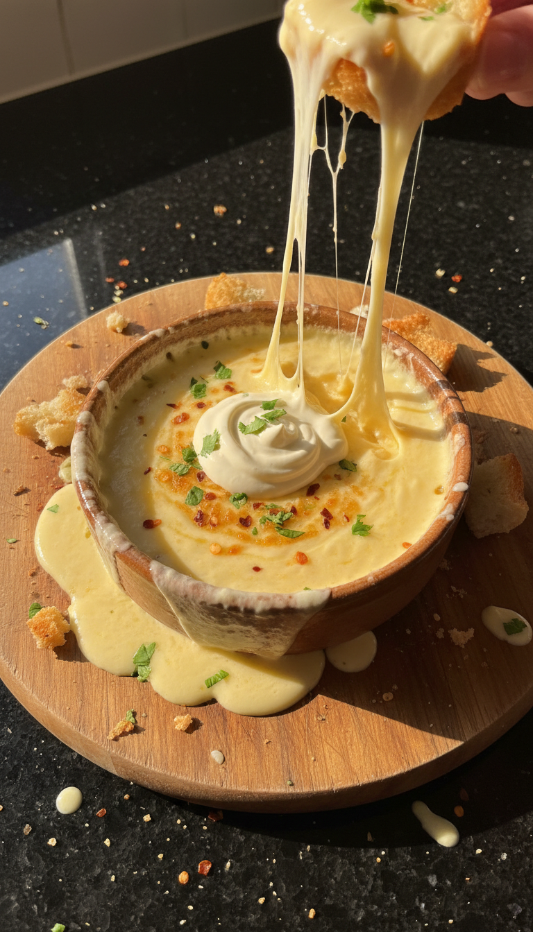 Rind Queso Dip mit Aioli