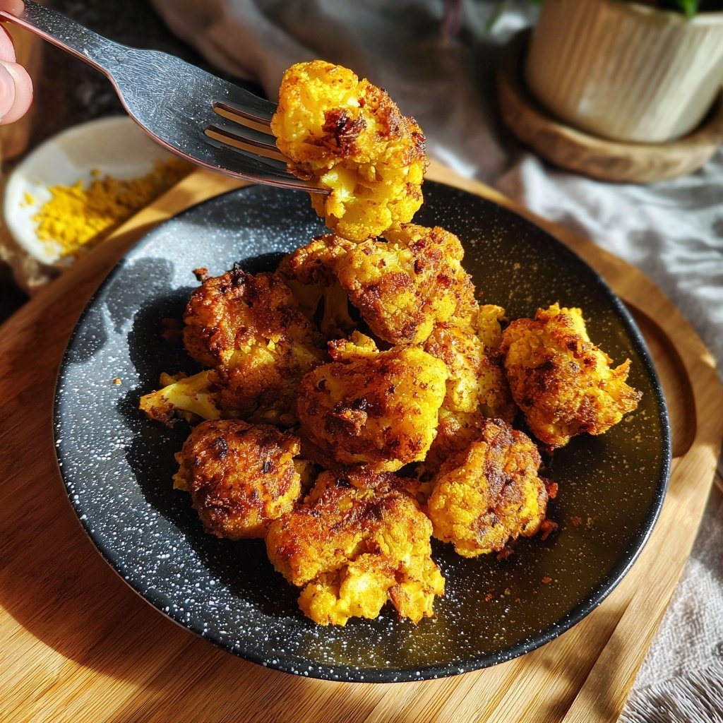 Kokos-Curry Blumenkohl Nuggets