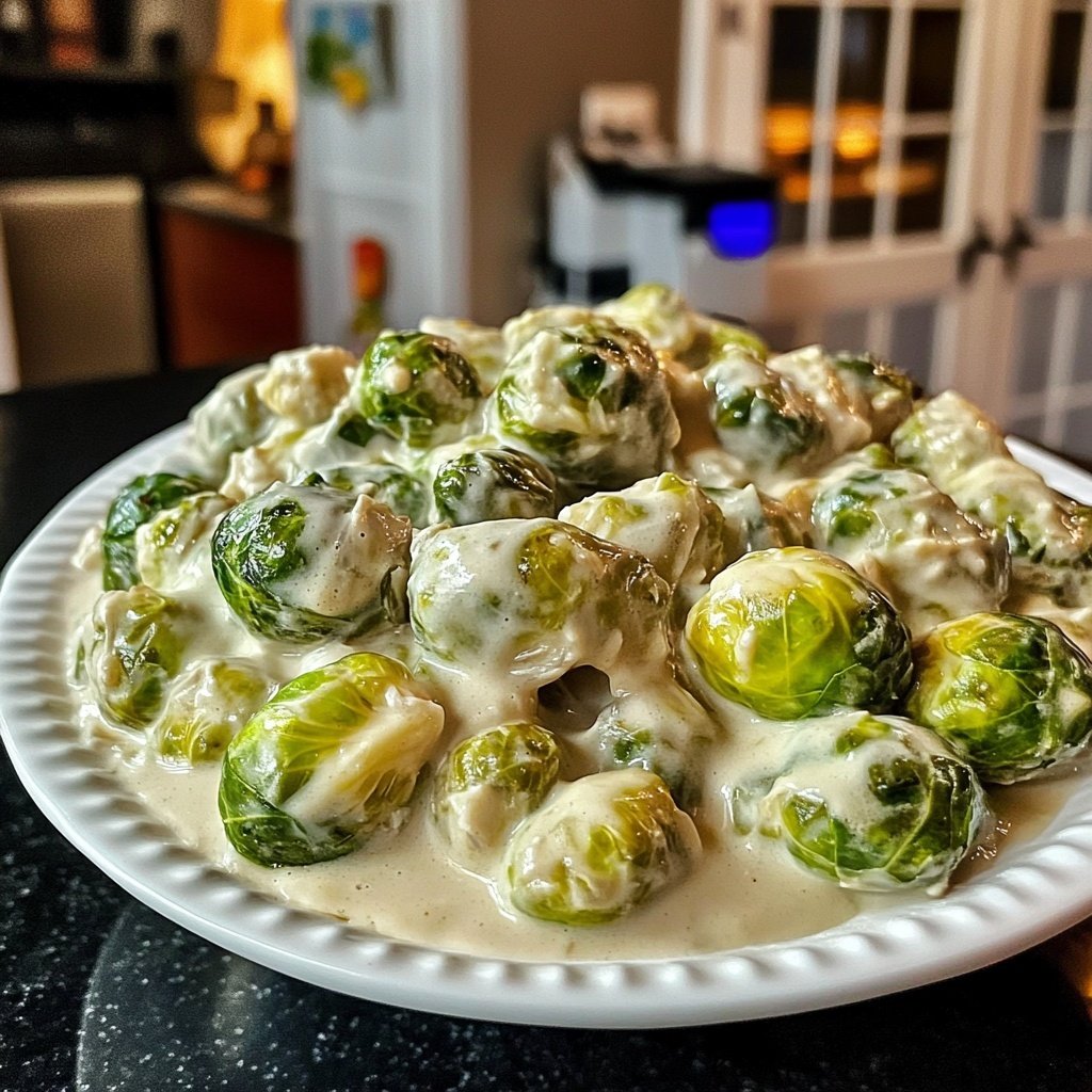 Cremiger Winter-Rosenkohl