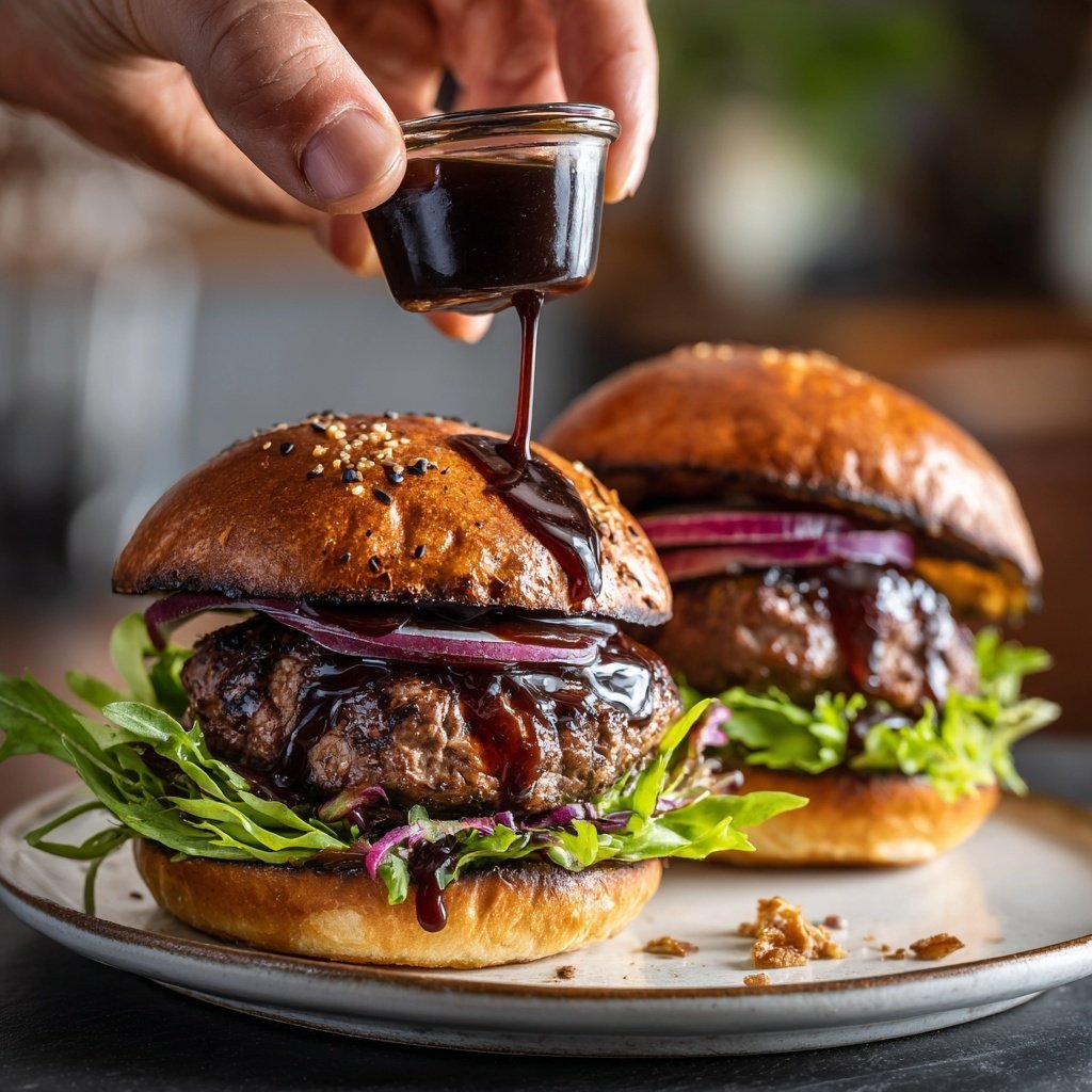 Balsamico Glasierte Rindfleisch Sliders